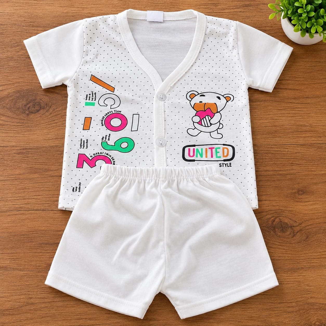 Baby Boys Printed T-Shirt & Shorts Set